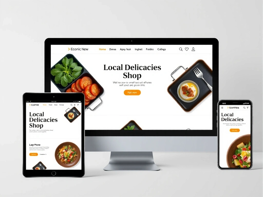 Náhled e-shopu Lokální Delikatesy na různých zařízeních