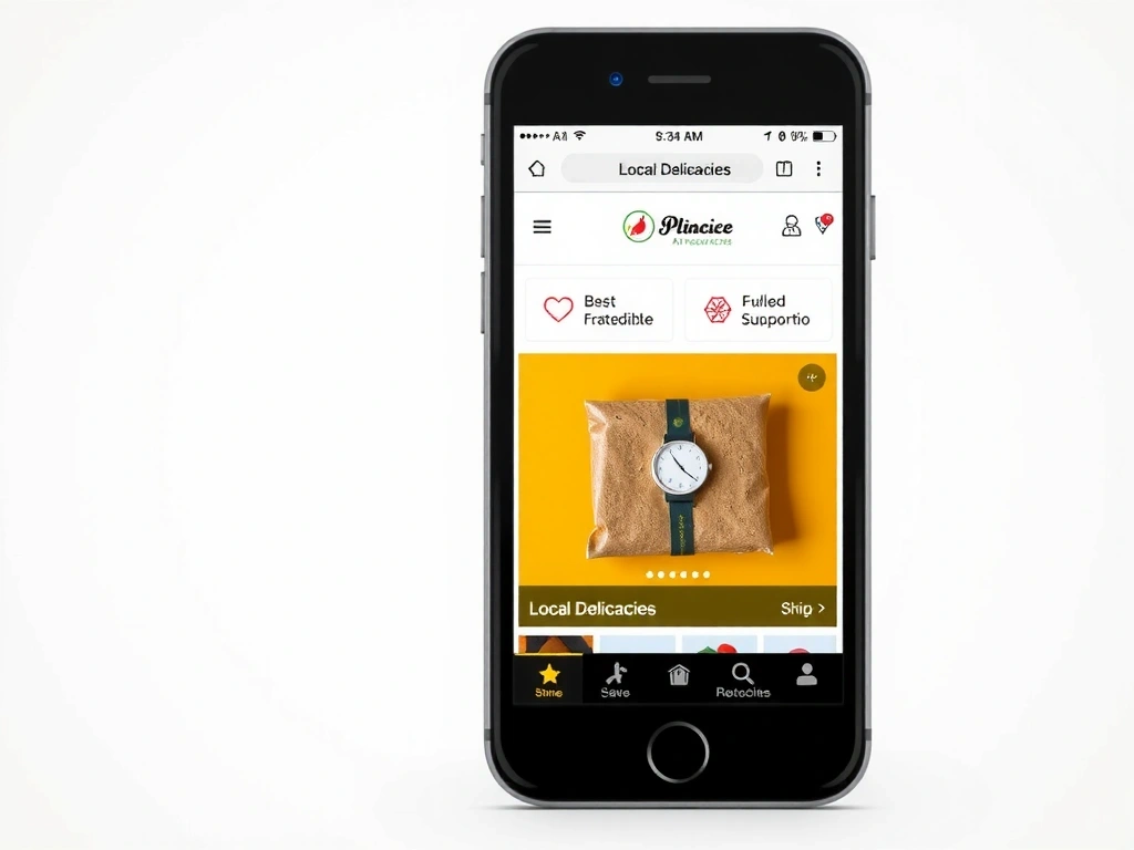 Responzivní design e-shopu na mobilním telefonu