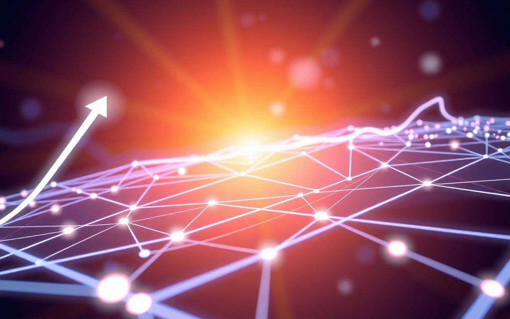 Futuristic representation of business growth and innovation