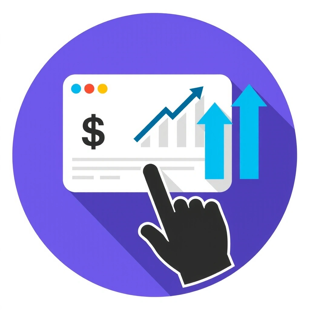 Icon representing PPC advertising