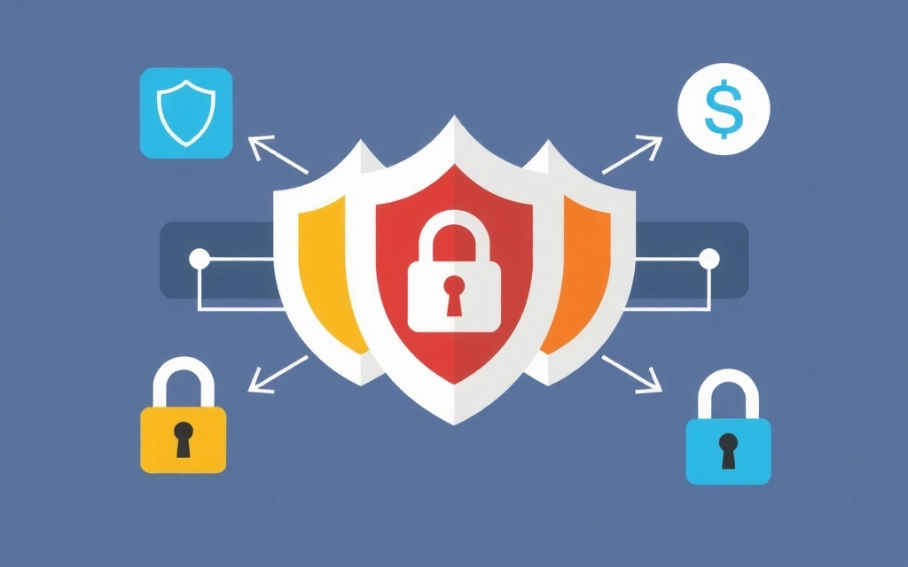 Ilustrace zabezpečených dat a ochrany soukromí