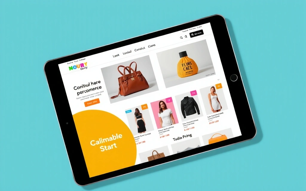 Dynamic e-commerce website design example