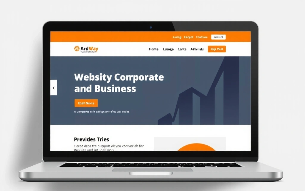 Professional corporate website design example